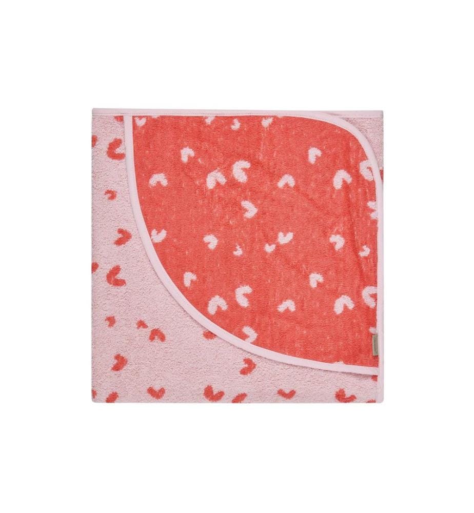 STERNTALER - Serviette de bain à capuche Ours Betty 100 x 100 cm, rose