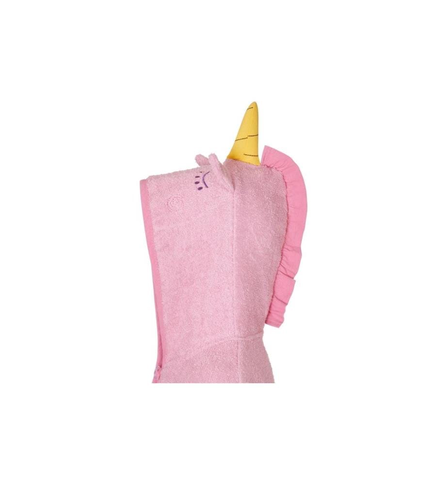PLAYSHOES - Frottee-Bademantel Einhorn Rosa Gr. 122/128