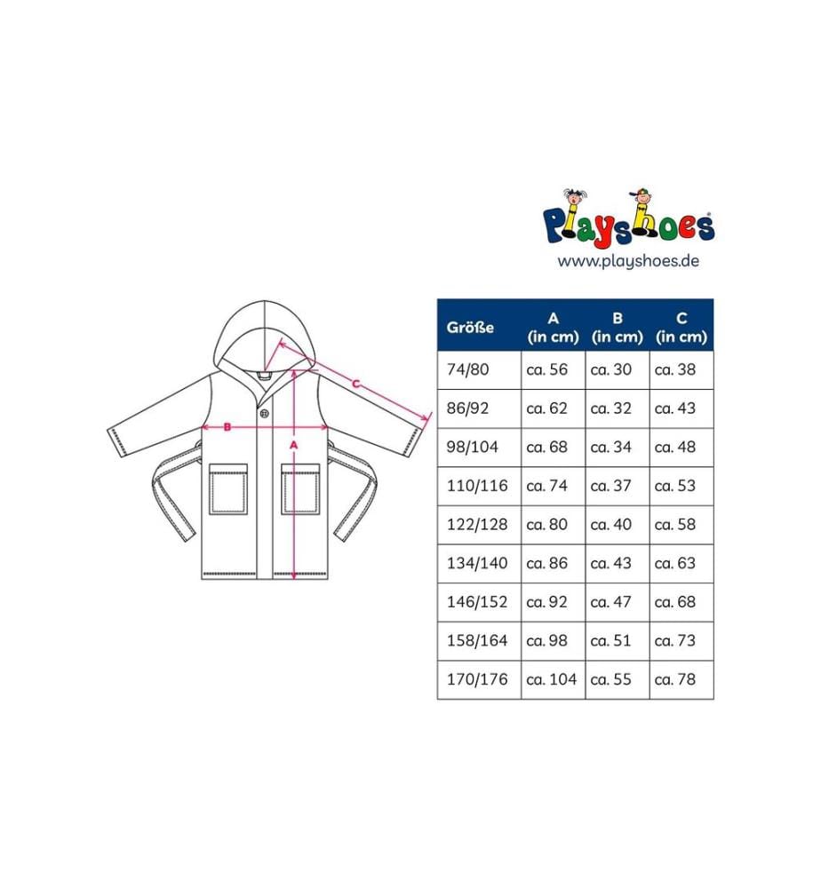 PLAYSHOES - Peignoir polaire Cancer Bleu/rose T. 86/92
