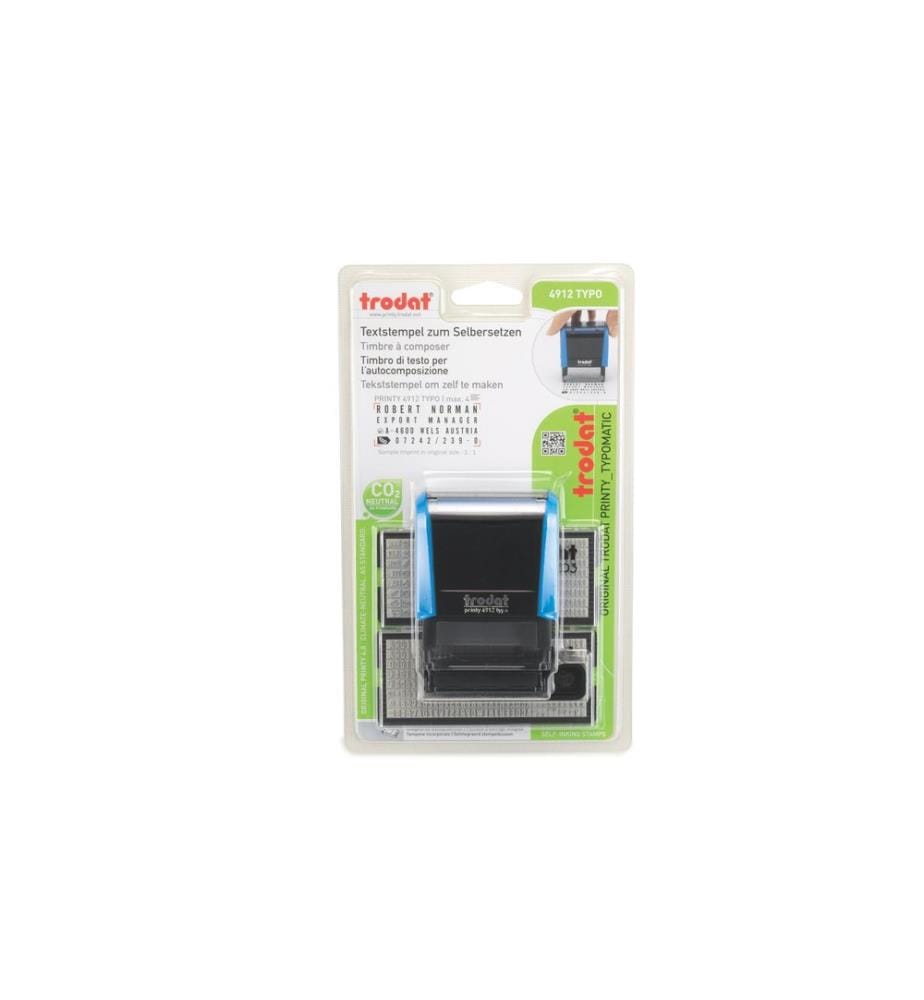 Trodat - Stempel 4912 Typo 4.7 x 1.8 cm, Blau