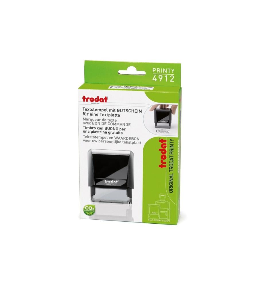 Trodat - Stempel 4912 Inviduell gestaltbar, Schwarz
