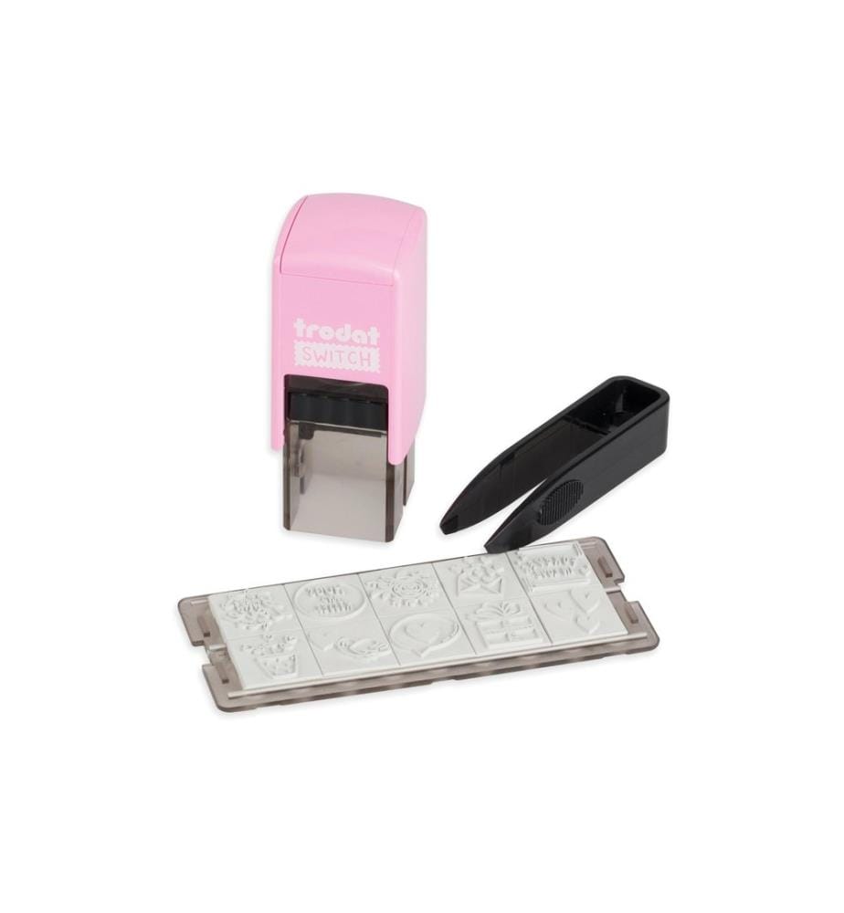 Trodat - Motivstempel Switch Liebesbotschaften, Pastell Rosa