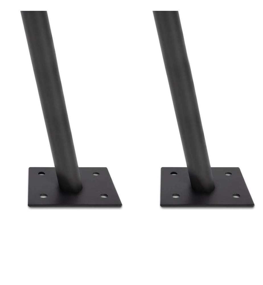 Set of 2 Outdoor Shade Sail Poles - Black