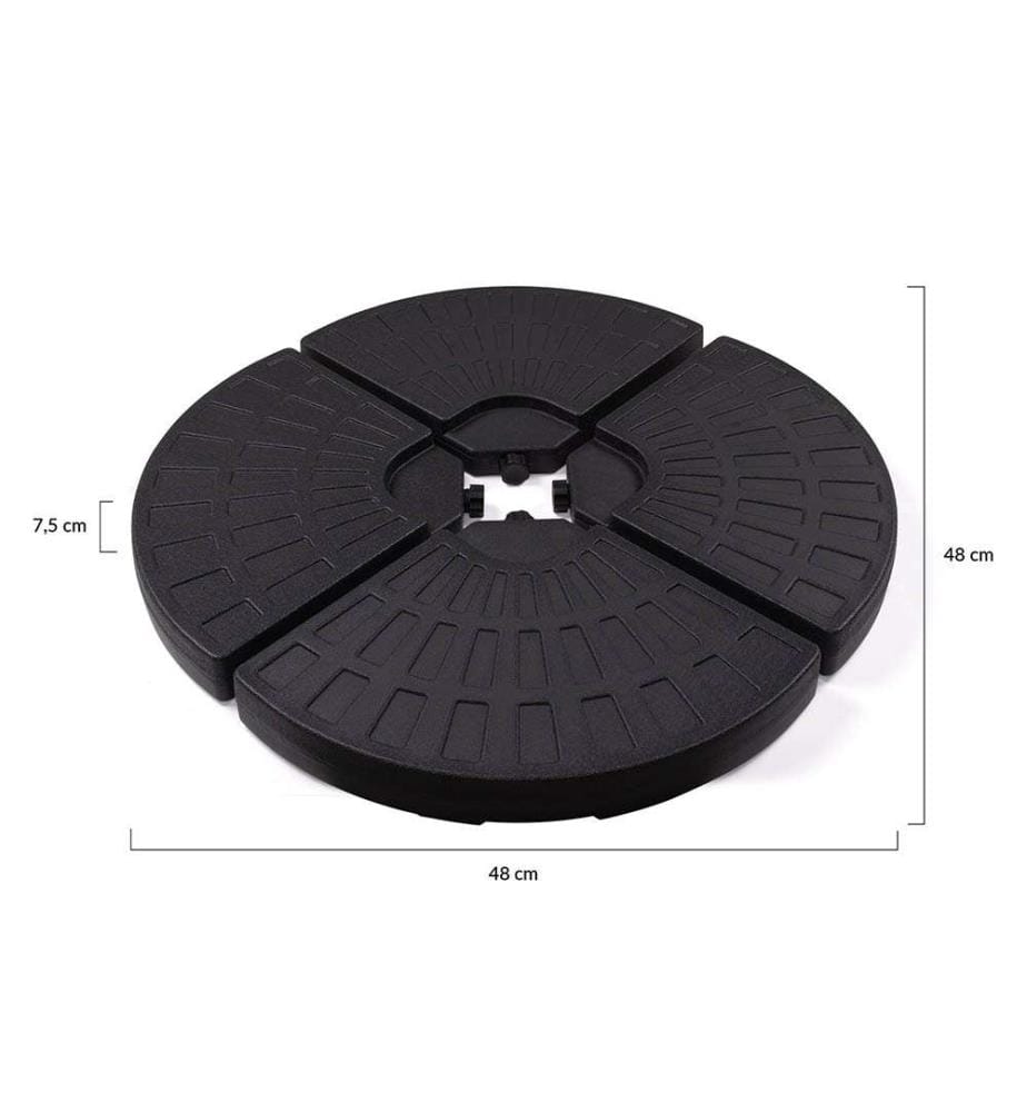 Weighted parasol slab - Black