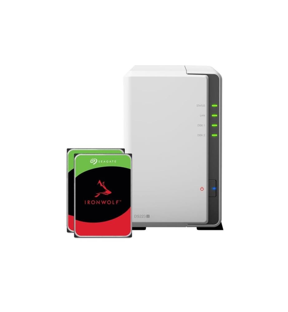 SYNOLOGY - NAS DS223j 2-bay Seagate Ironwolf 12 TB