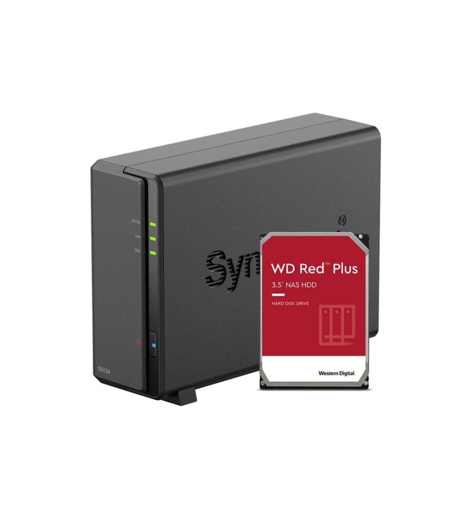 SYNOLOGY - NAS DiskStation DS124 1-bay WD Red Plus 2 TB