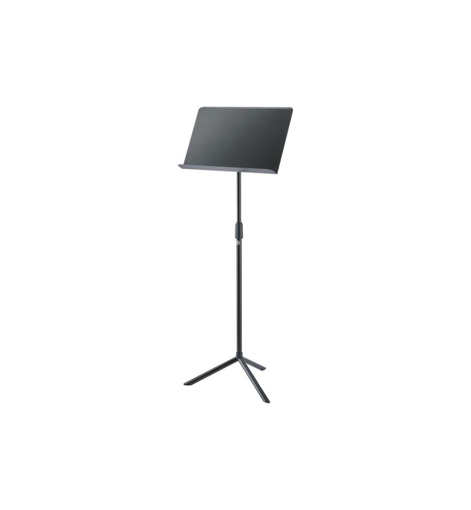 K&M - 11924 Pupitre d'orchestre avec plaque en acier, empilable, noir