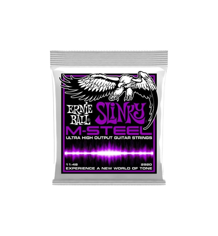 Ernie Ball - Cordes de guitare 2920 Slinky M-Steel – Power 11-48