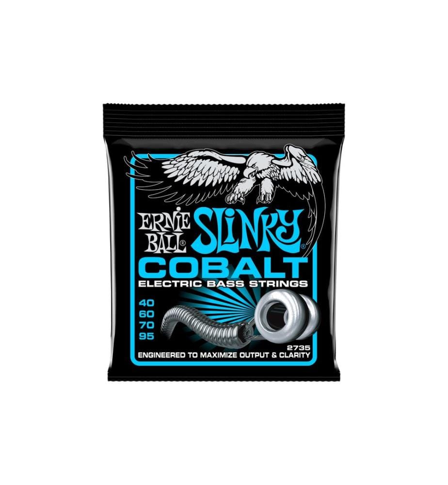 Ernie Ball - Cordes de basse 2735 Slinky Cobalt – Extra 40-95