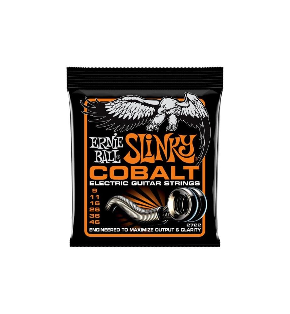 Ernie Ball - Cordes de guitare 2722 Slinky Cobalt – Hybrid 09-46