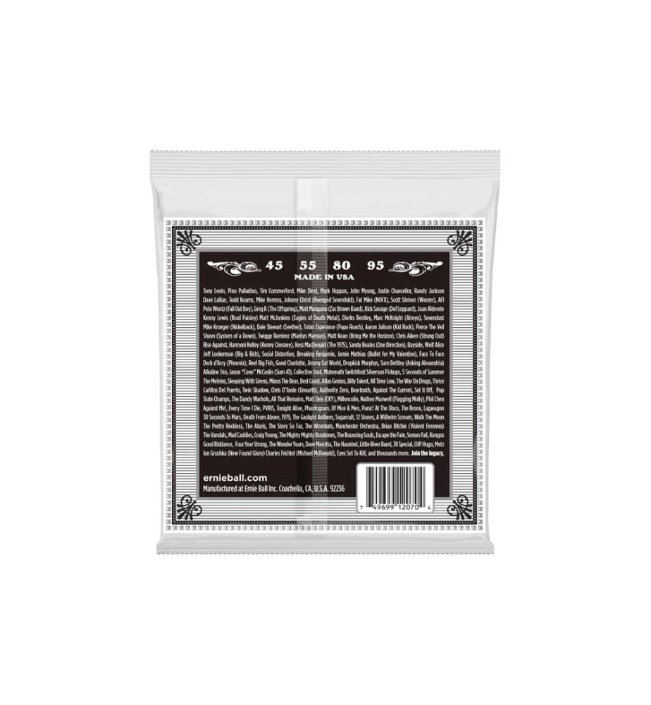 Ernie Ball - Cordes de basse 2070 Earthwood – A-Bass 45-95