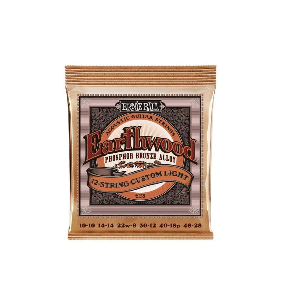 Ernie Ball - Cordes de guitare 2152 Earthwood PB – Custom Light 10-48