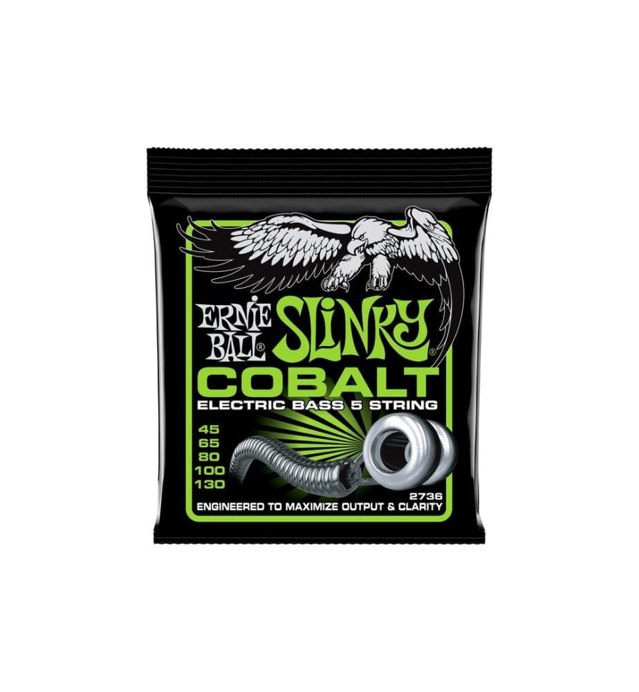 Ernie Ball - Cordes de basse 2736 Slinky Cobalt – Regular 45-130