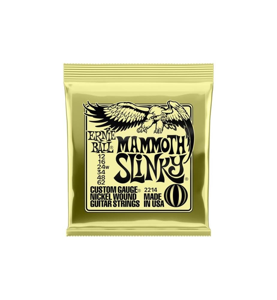 Ernie Ball - Cordes de guitare 2214 Slinky Nickel – Mammoth 12 - 62