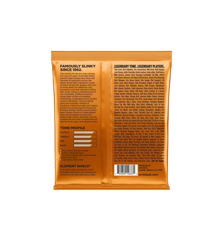 Ernie Ball - Cordes de basse 2833 Slinky Bass – Hybrid, 45-105