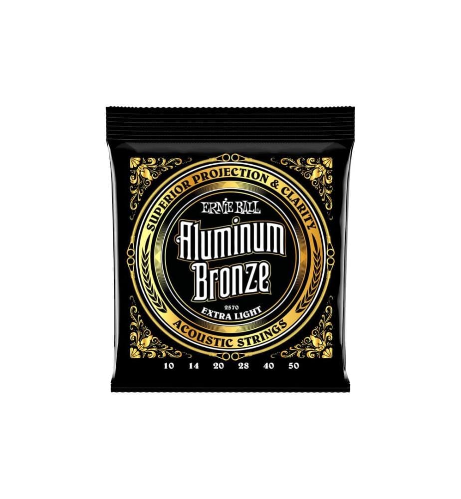 Ernie Ball - Cordes de guitare 2570 Aluminum Bronze – Extra Light 10-50