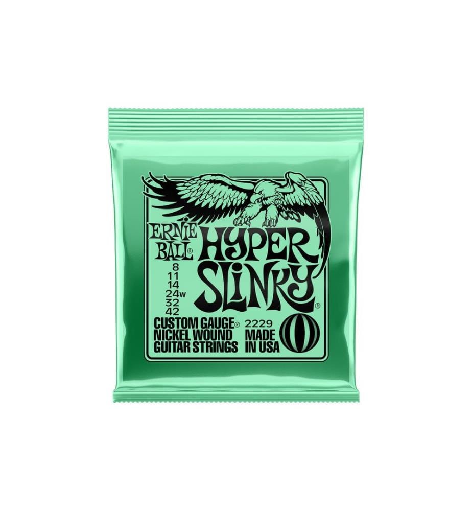 Ernie Ball - Cordes de guitare 2229 Slinky Nickel – Hyper 8-42