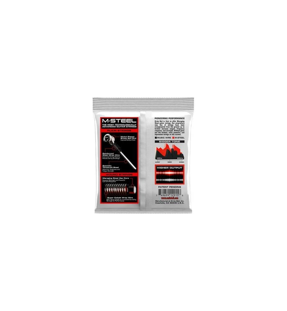 Ernie Ball - Cordes de guitare 2915 Slinky M-Steel – Skinny Top 10-52