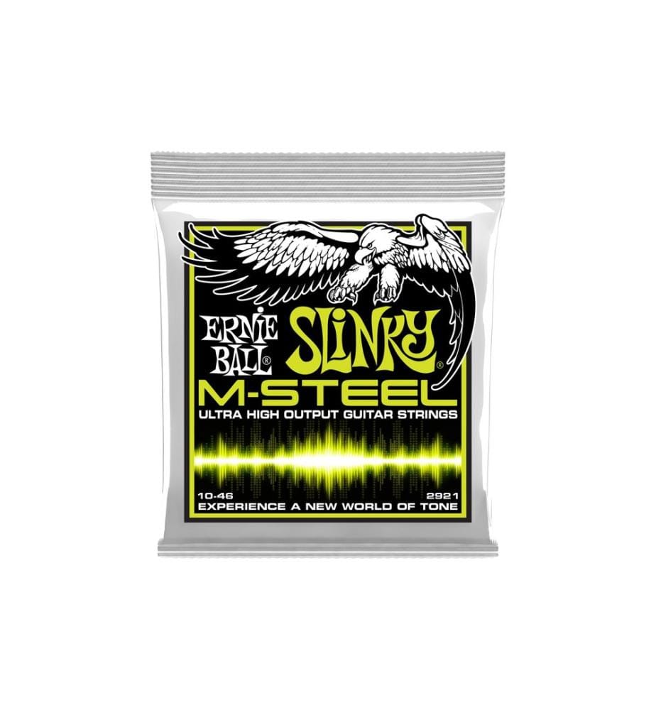 Ernie Ball - Cordes de guitare 2921 Slinky M-Steel – Regular 10-46