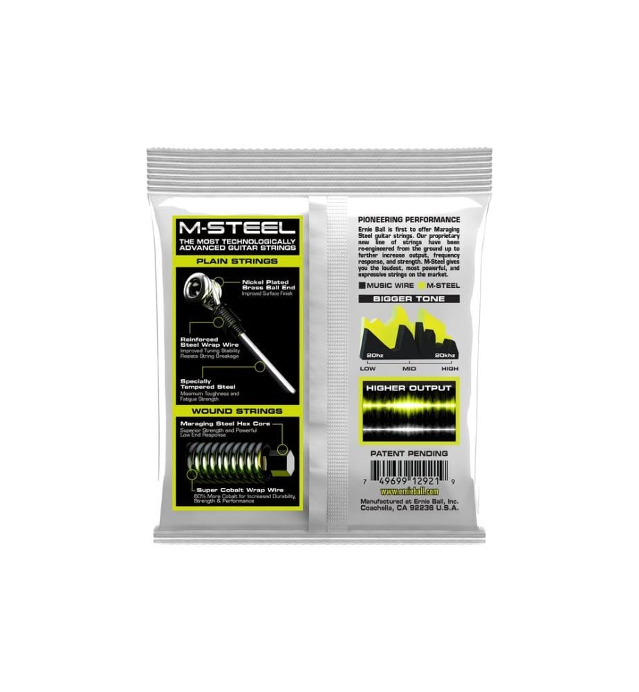 Ernie Ball - Cordes de guitare 2921 Slinky M-Steel – Regular 10-46