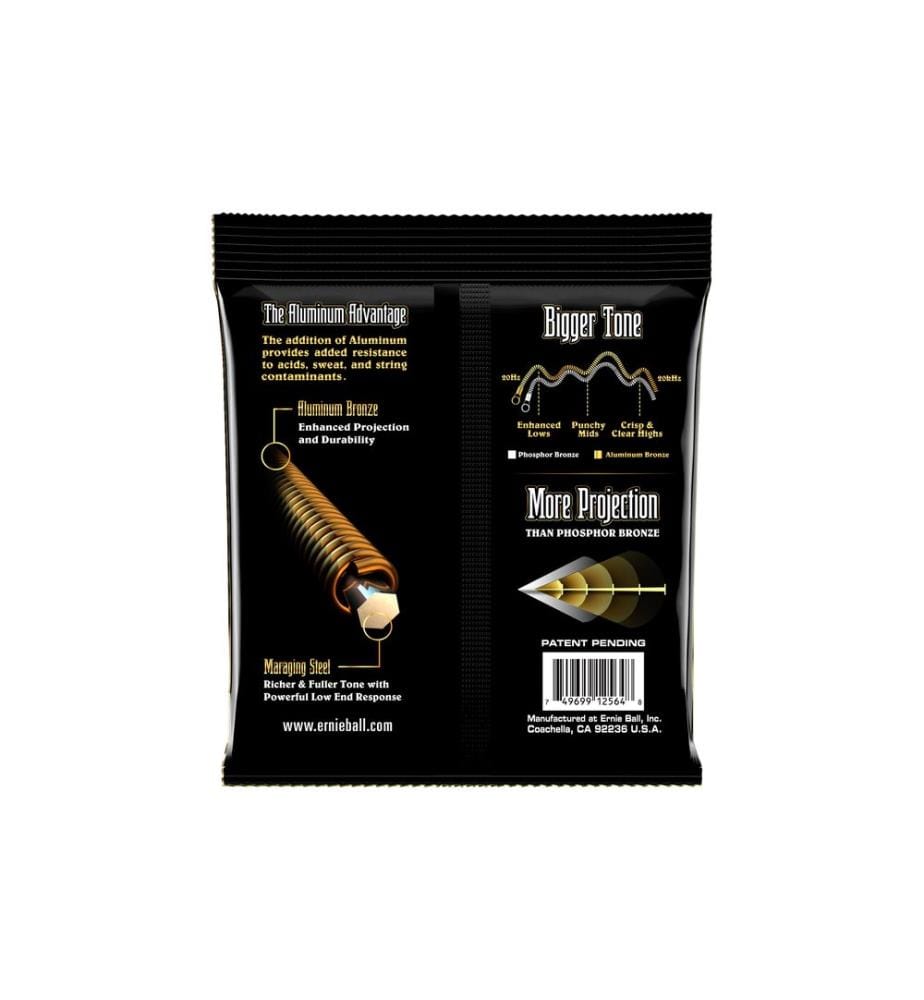 Ernie Ball - Cordes de guitare 2564 Aluminum Bronze – Medium 13-56