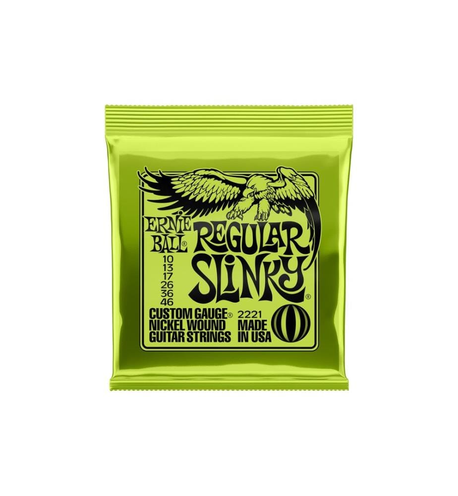 Ernie Ball - Cordes de guitare 2221 Slinky Nickel – Regular 10-46