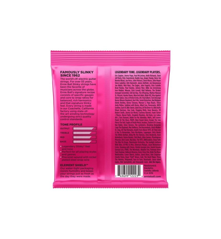 Ernie Ball - Cordes de guitare 2223 Slinky Nickel – Super 09-42