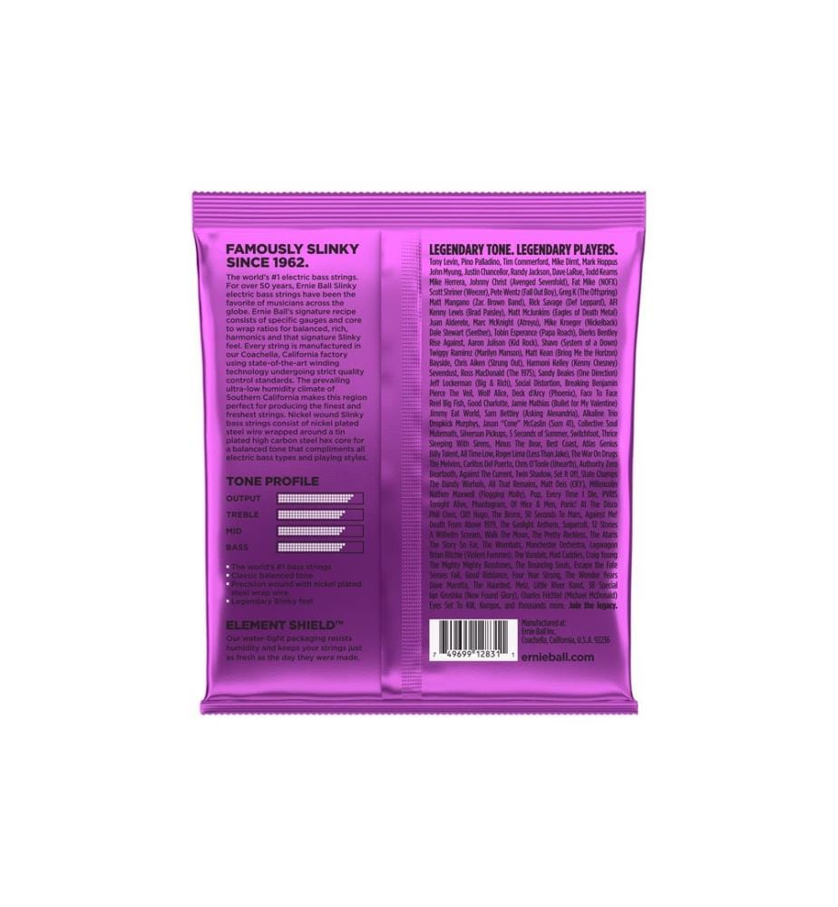 Ernie Ball - Cordes de basse 2831 Slinky Bass – Power, 55-110