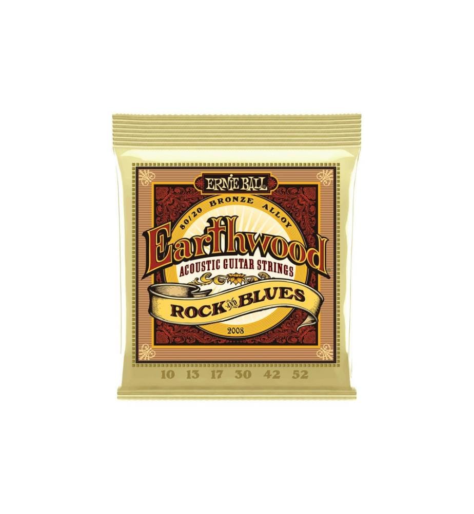 Ernie Ball - Cordes de guitare 2008 Earthwood Bronze – Rock & Blues 10-52