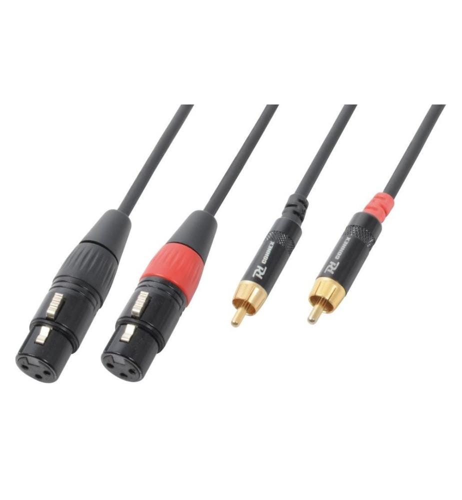 PD Connex - CX68-6 XLR 3 pôles, femelle - Cinch 6 m