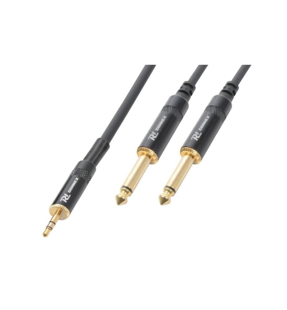 PD Connex - Câble audio CX86-1 jack 3.5 mm - jack 6.3 mm 1.5 m