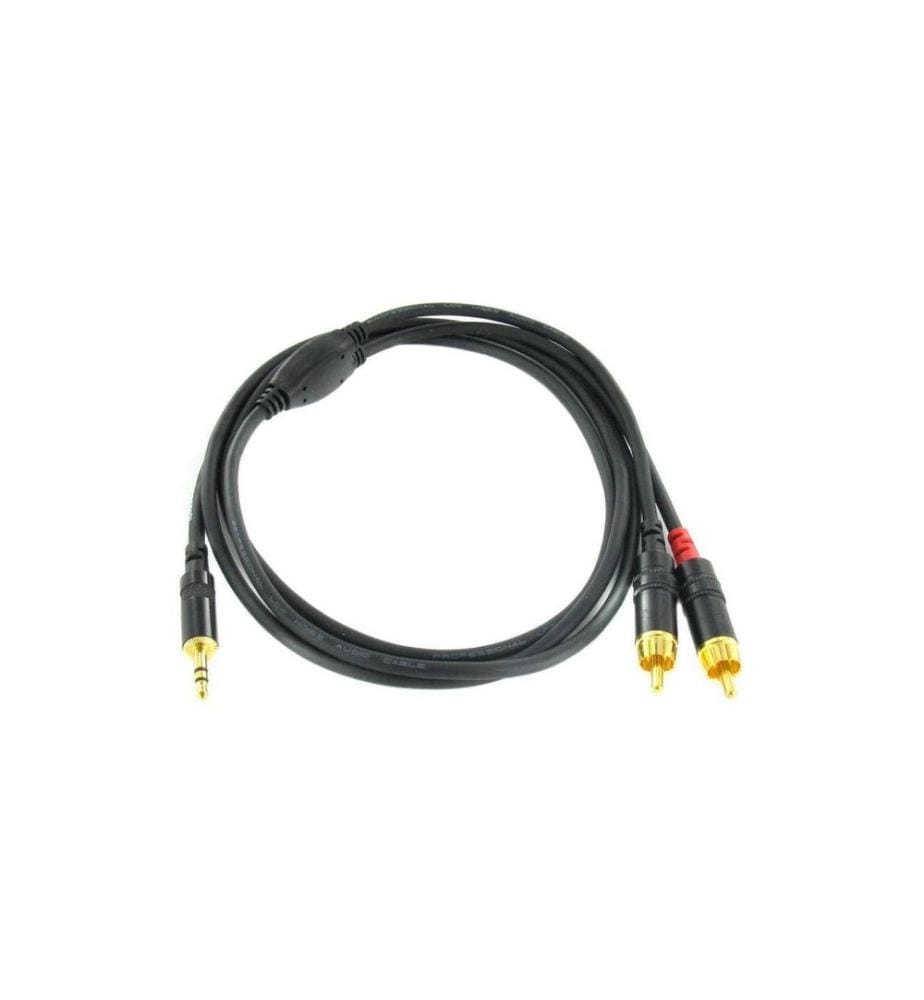 Cordial - Câble audio CFY 3 WCC jack 3.5 mm - Cinch 3 m