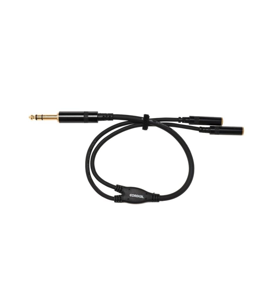 Cordial - Câble audio jack 6.3 mm - jack 3.5 mm 0.3 m
