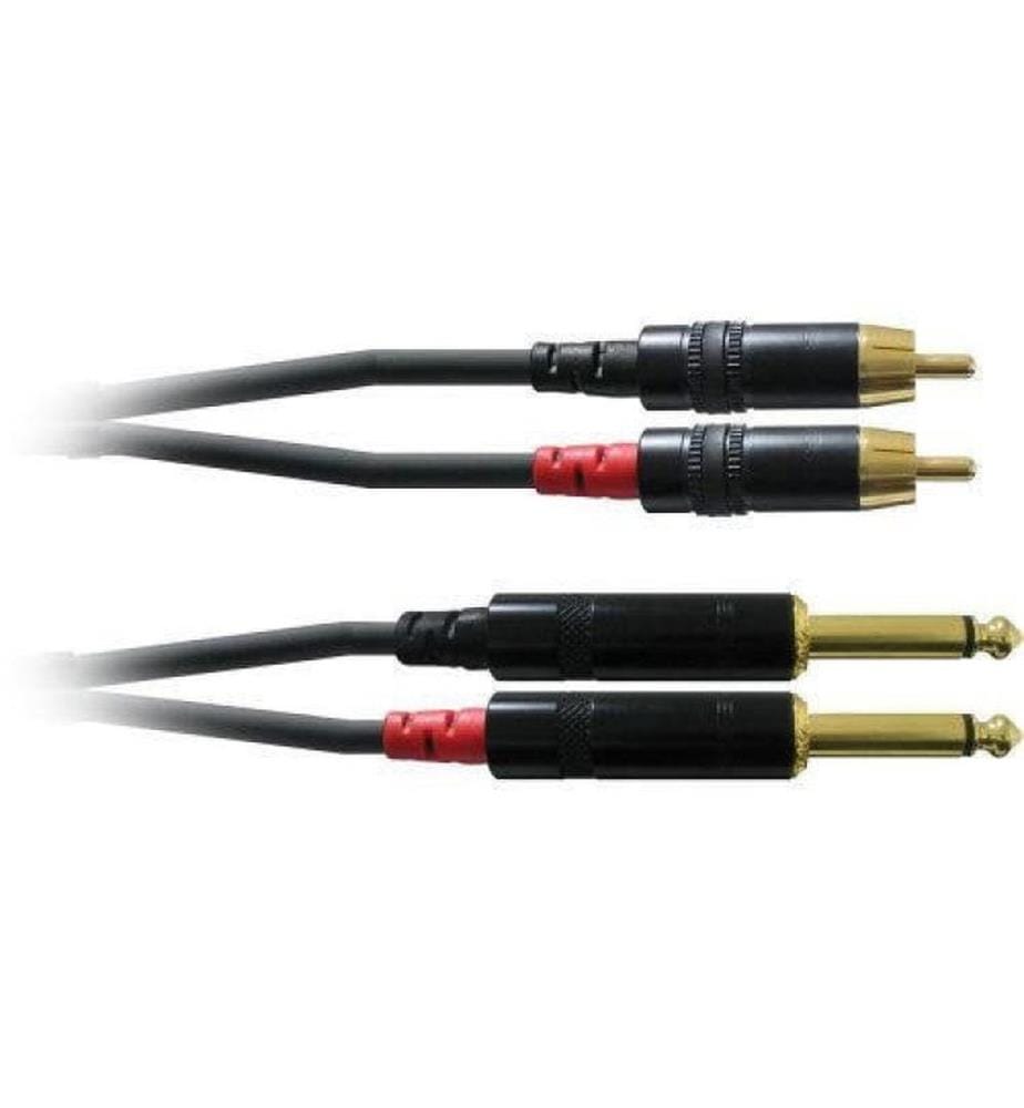 Cordial - Câble audio CFU 1.5 PC Cinch - jack 6.3 mm 1.5 m