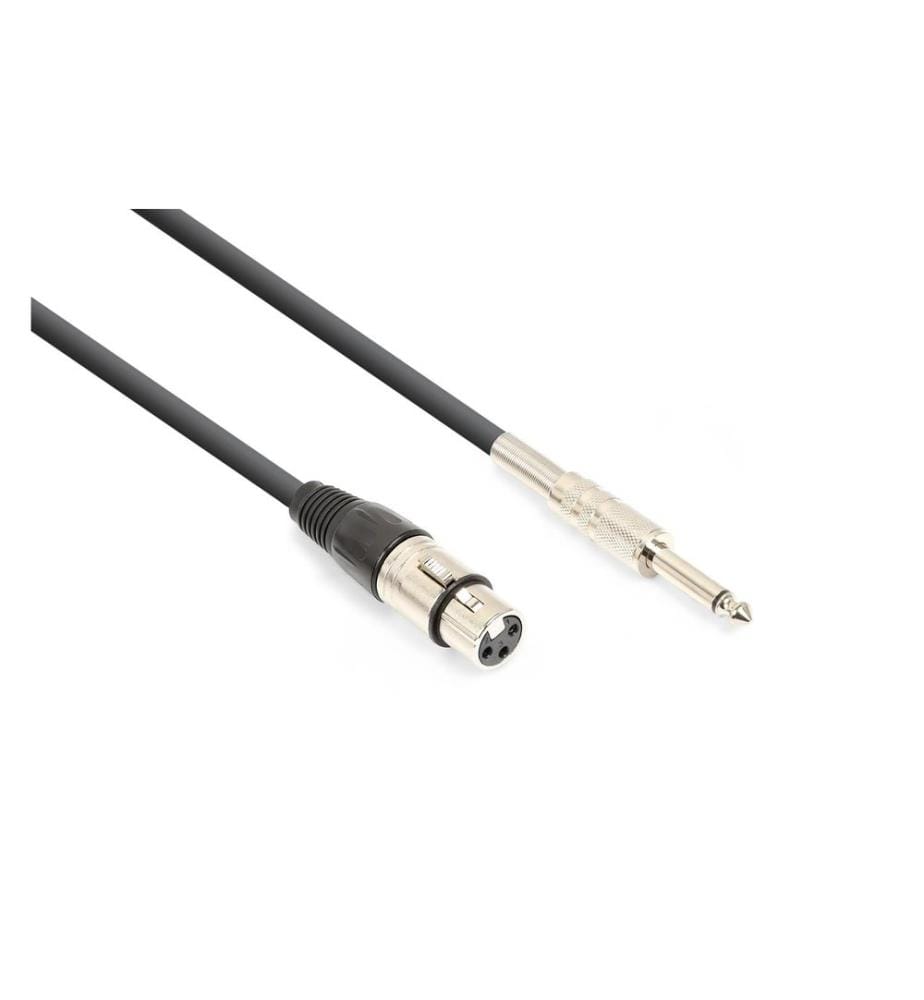 VONYX - Câble XLR XLRf-Jack 6.3 6 m, Noir