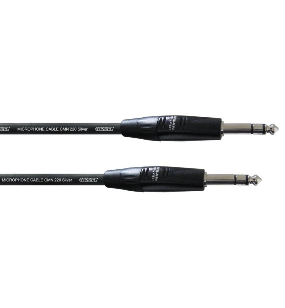 Cordial - Câble jack 6.3 mm 1.5 m, Noir