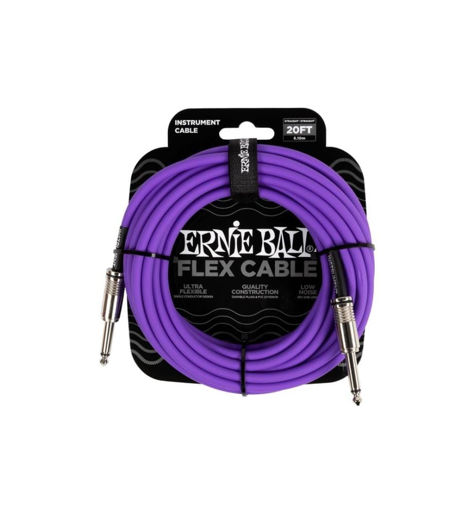 Ernie Ball - Câbles d'instruments Flex 6420 – 6.09 m, Pourpre