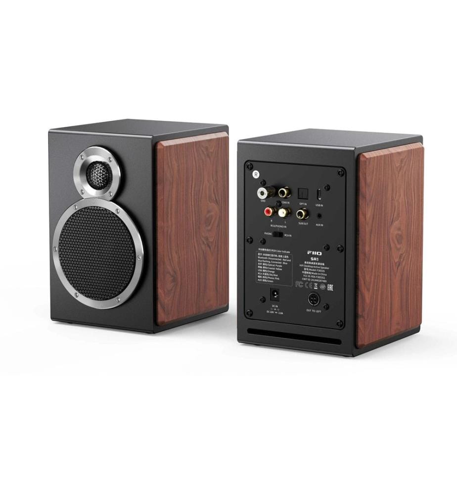 FiiO - SA1 Enceintes actives (1 paire) noir/bois