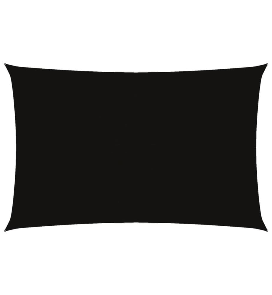 Sonnensegel Oxford-Gewebe Rechteckig 5x8 m Schwarz