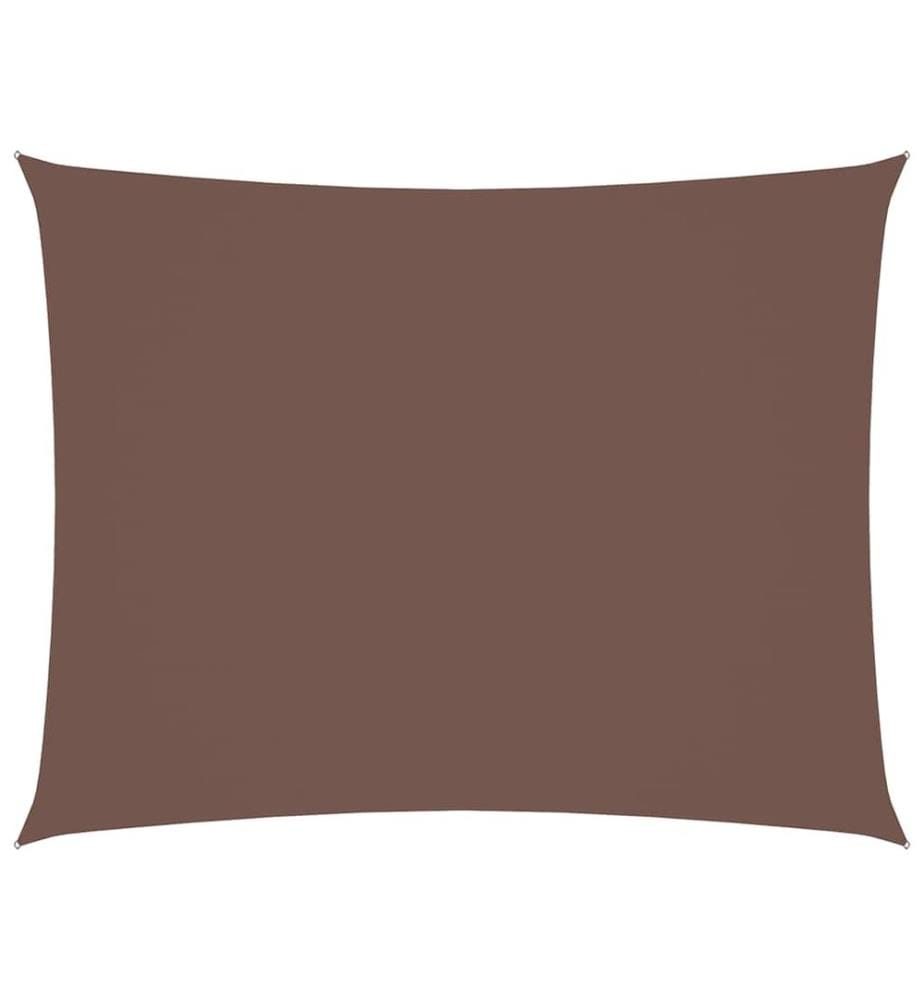 Sonnensegel Oxford-Gewebe Rechteckig 4x6 m Braun