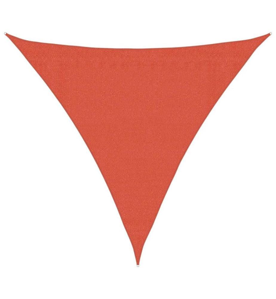 Sonnensegel 160 g/m² Dreieckig Terrakottarot 3,6x3,6x3,6 m HDPE