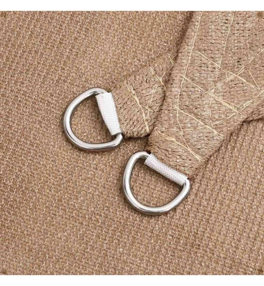 Sonnensegel 160 g/m² Taupe 2x2,5 m HDPE