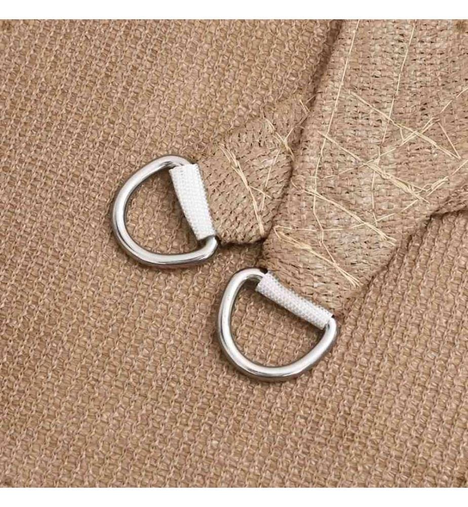 Sonnensegel 160 g/m² Taupe 2,5x3 m HDPE