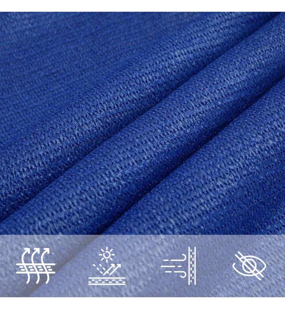 Sonnensegel 160 g/m² Rechteckig Blau 2,5x5 m HDPE