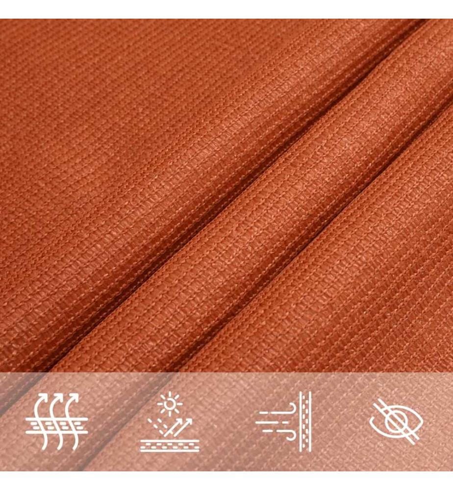 Sonnensegel 160 g/m² Orange 2,5x4,5 m HDPE