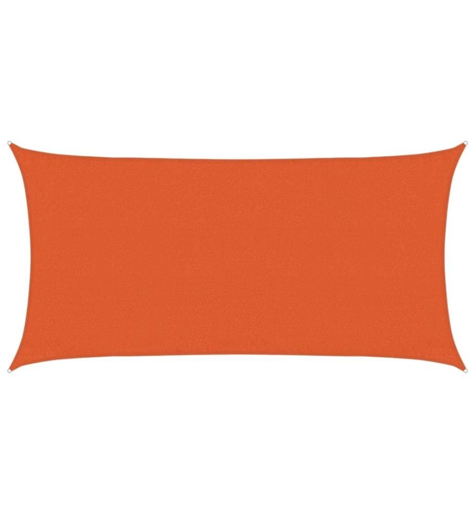 Sonnensegel 160 g/m² Rechteckig Orange 3x6 m HDPE
