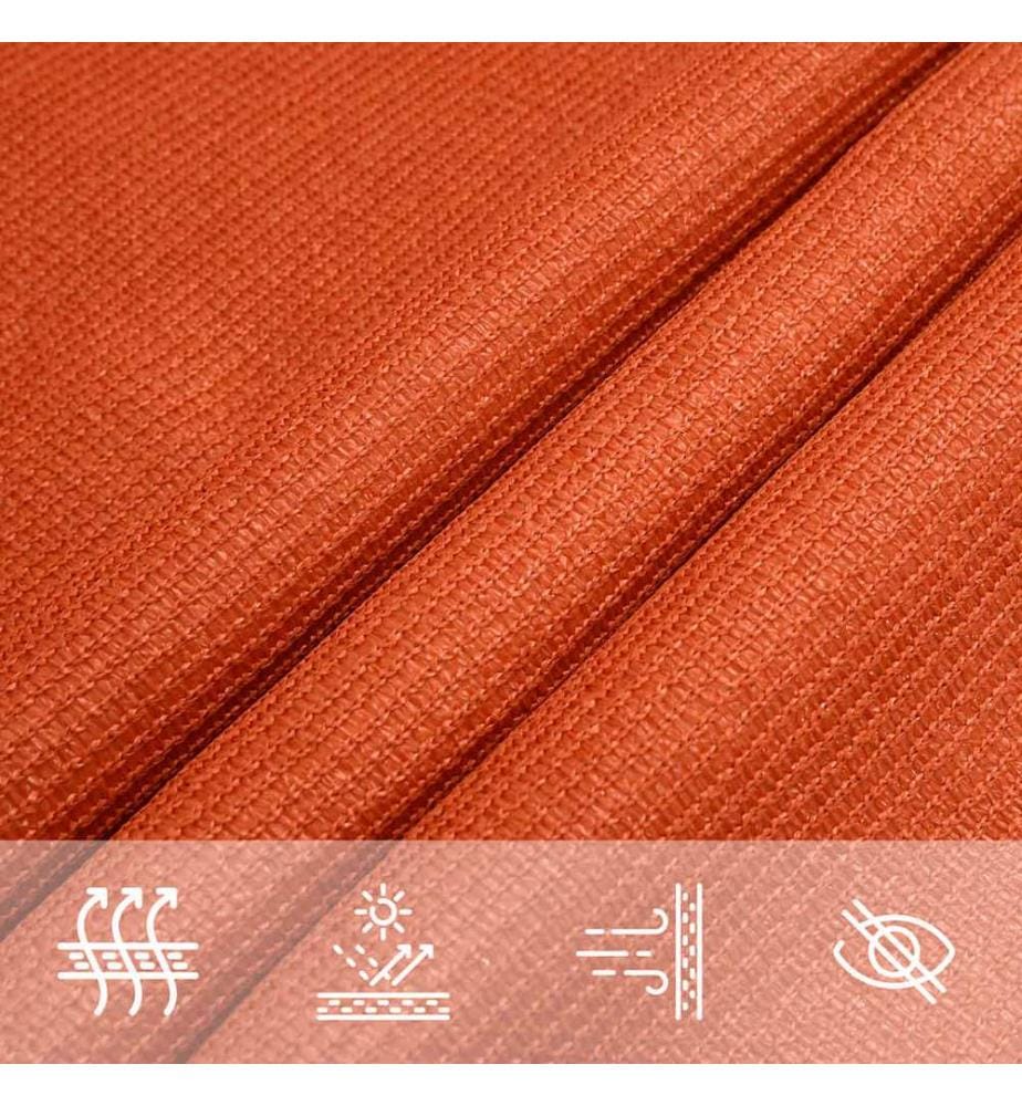 Sonnensegel 160 g/m² Orange 4x4x5,8 m HDPE
