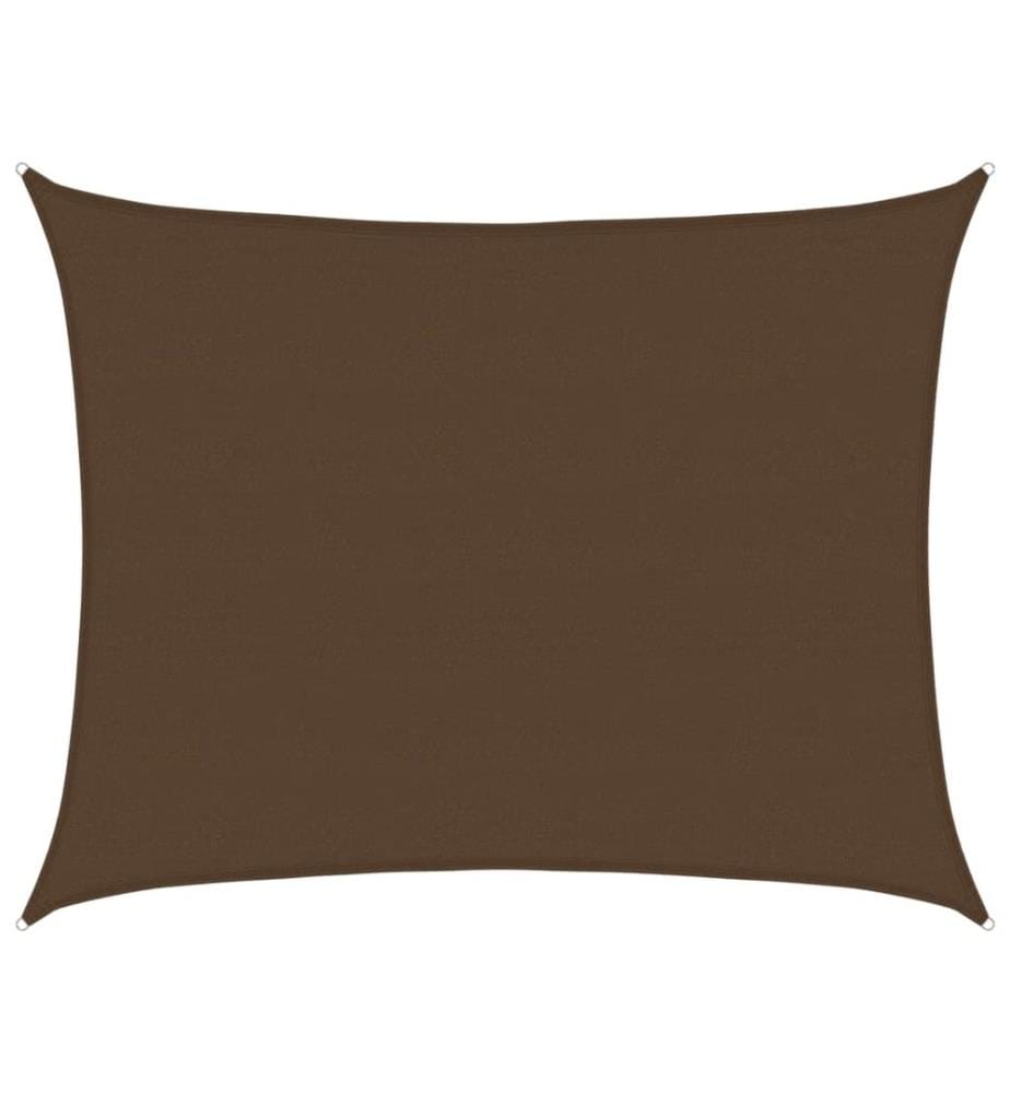 Sonnensegel 160 g/m² Braun 6x8 m HDPE
