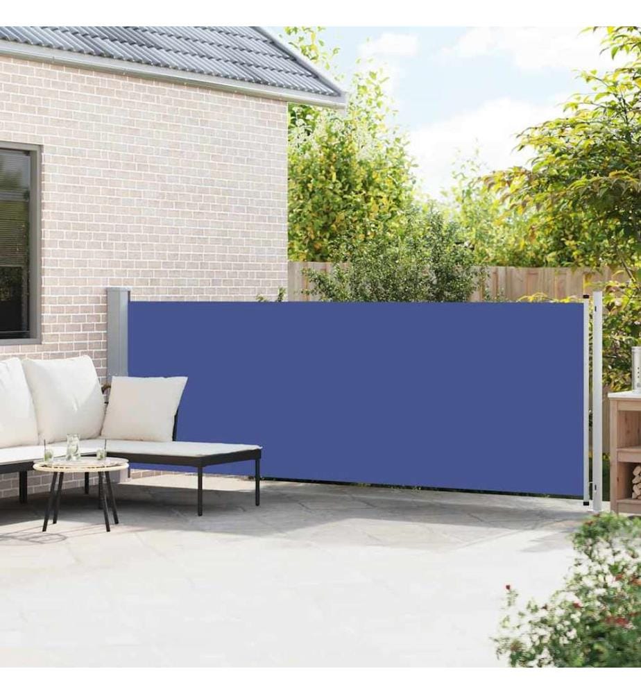 Seitenmarkise Ausziehbar 140x600 cm Blau