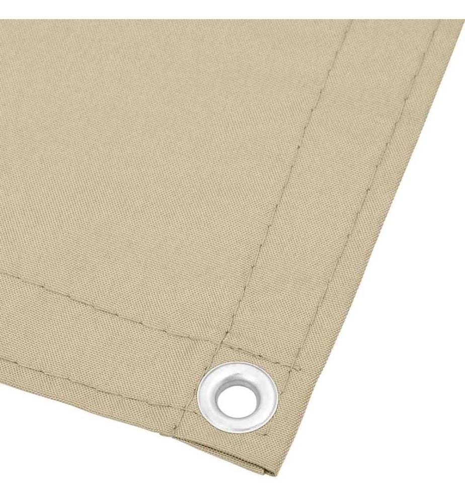 Balkon-Sichtschutz Beige 75x700 cm 100 % Polyester-Oxford